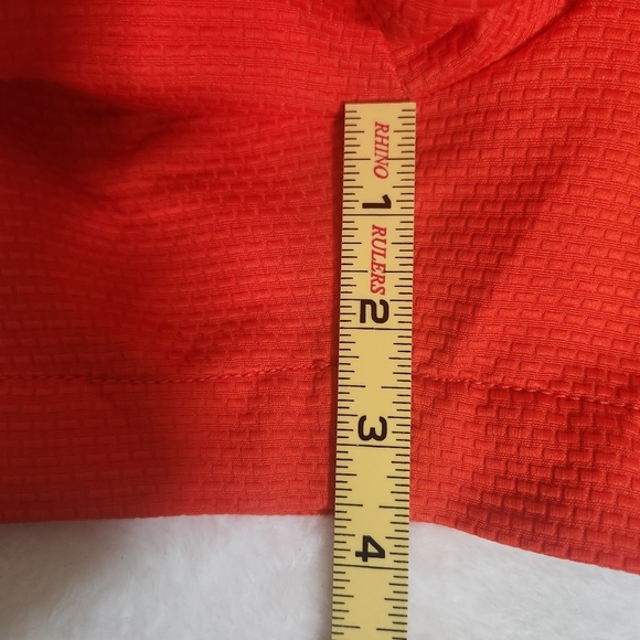 Calvin Klein Mid Waist Orange Shorts - Picture 8 of 9
